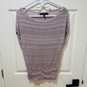 White House Black Market - Sleeveless Sweater Top, Size XS, Silvery Light Purple